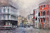 Cityscape in Watercolor